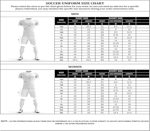 Adult Soccer Fan Jersey Portugal No 7 Sports Jersey Shirt Shorts (US, Alpha, Medium, Regular, Regular, Red/Green)