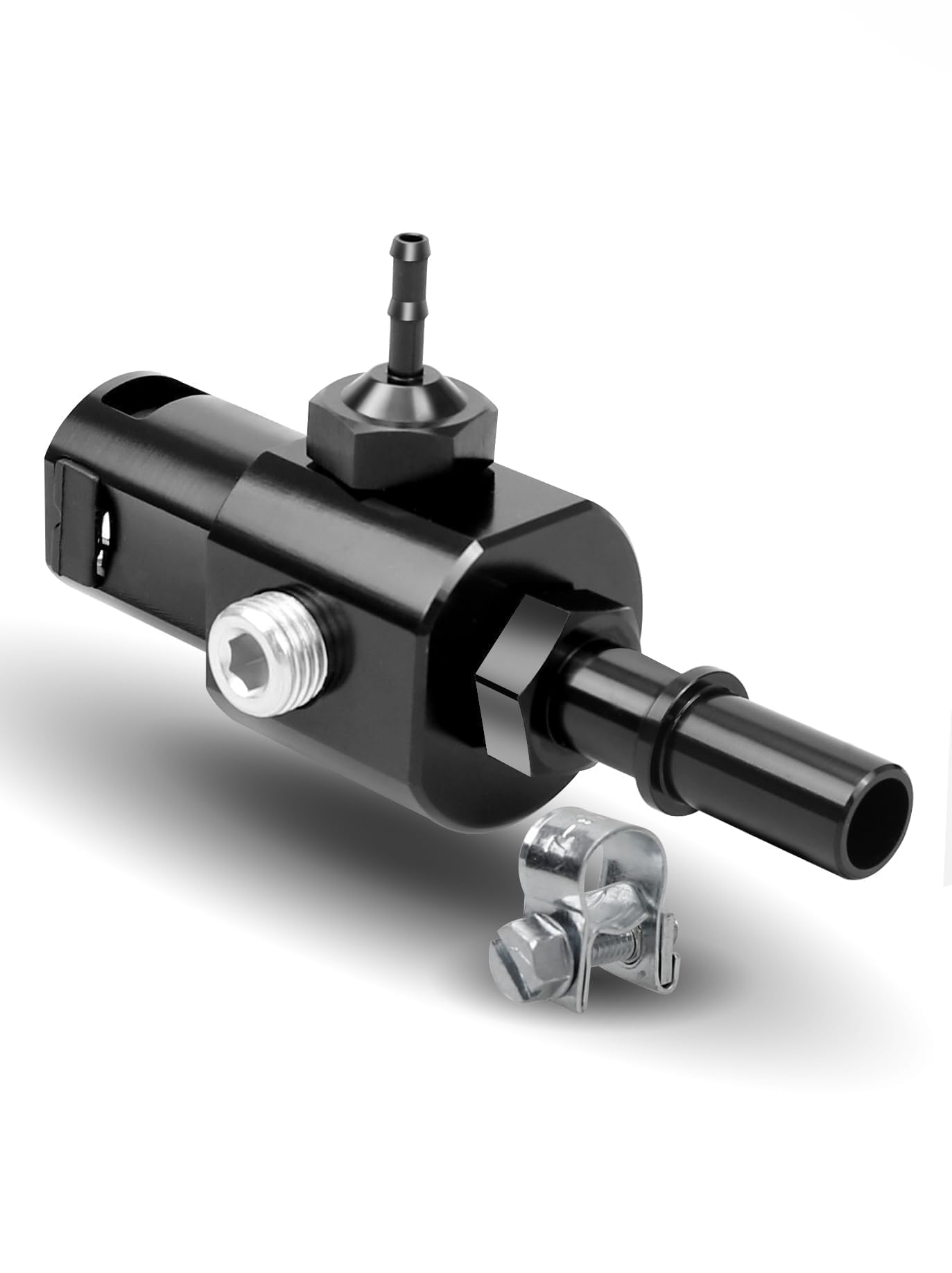 Conector de reparación de línea de retorno de filtro de combustible de aluminio, conector de liberación rápida mejorado para Ford F250 F350 F450 6.7L Powerstroke 2011-2016