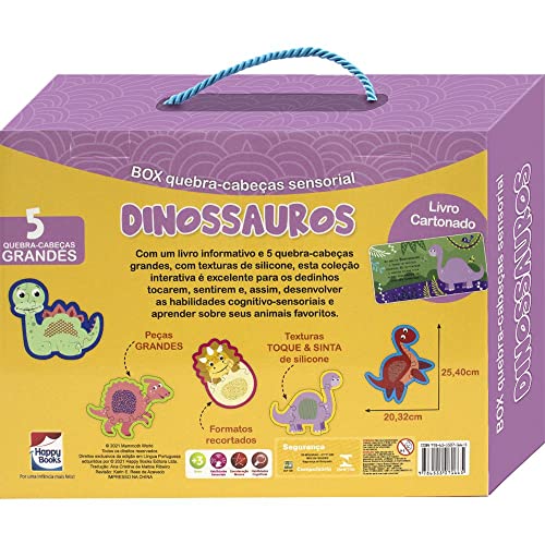 Livro+Quebra-cabeças sensoriais: Dinossauros