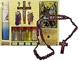 7 In One Holy Water, Soil, Oil, Cross, Incense, Candle & Icon Big Jerusalem Set from the Holy Land