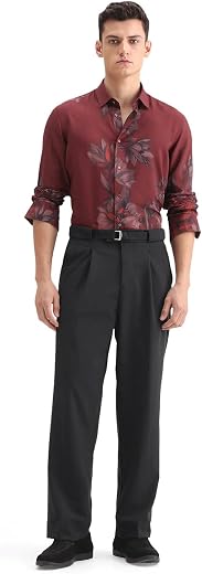Rare Rabbit Wide Leg Plain Trouser