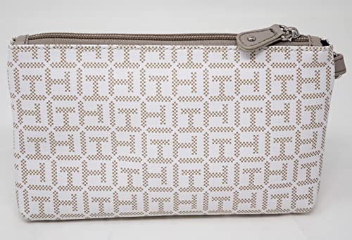 Image of Tommy Hilfiger Women's Logo Printed Medium Wristlet Wallet Clutch Bag