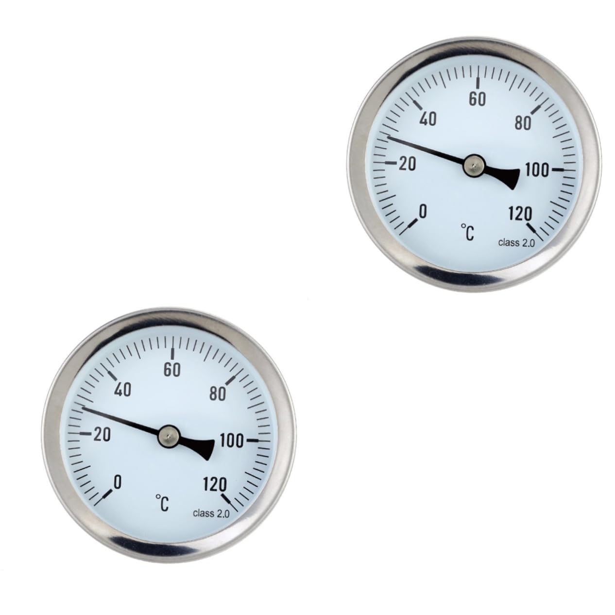 iplusmile 2pezzi Termometro Per Alta Precisione Misura Temperatura Facile Da Leggere Montaggio Orizzontale Per Riscaldamento e Serbatoi Di