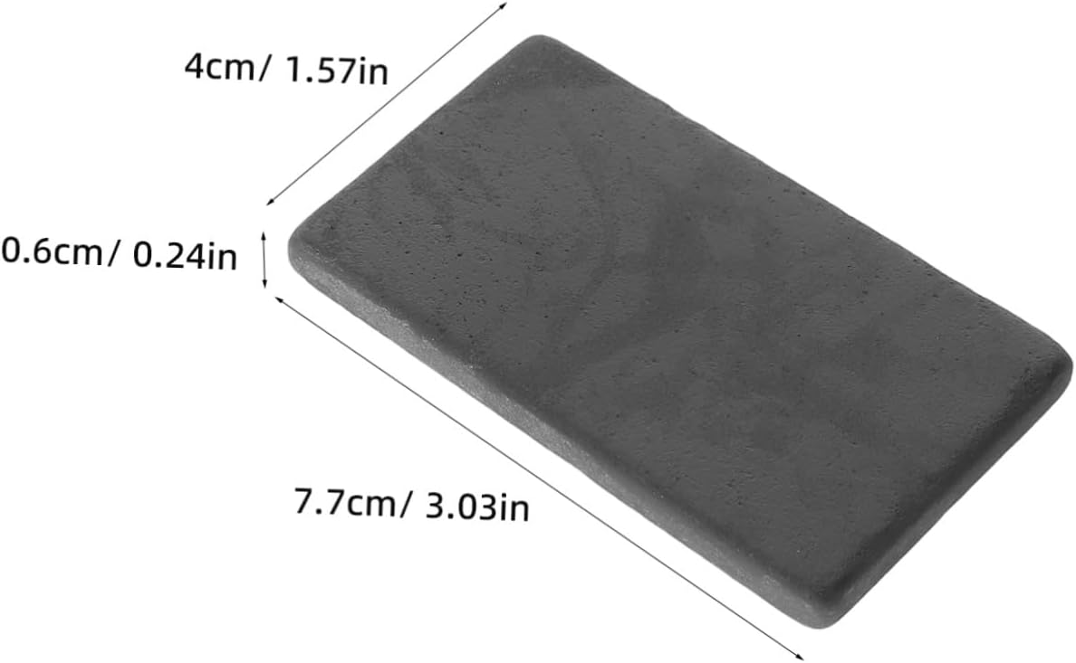 4pcs Black Gold Purity Test Stones for Jewelry, Travel Market Use