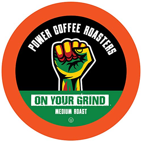 Power Coffee Roasters Medium Roast Coffee Pods Compatible with Keurig K Cup Brewers Medium Roast 12 Count