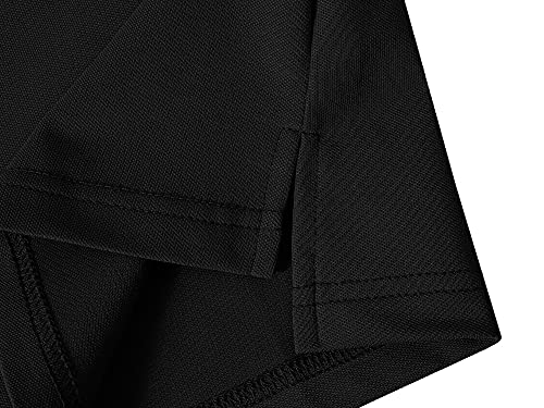 MoFiz Women's Polo Shirts Sleeveless V-Neck Golf Polo Shirts Slim Fit Tee Shirts Activewear Tank Top Black X-Large - Image 5