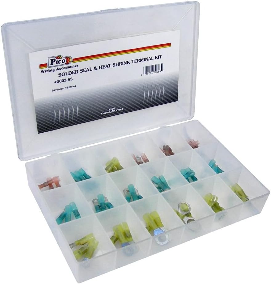 Pico 0003-SS 54 Piece Solder Seal Electrical Terminal Kit
