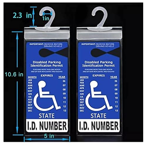 Xtreme 2 Handicap Placard Holders Ultra Transparent