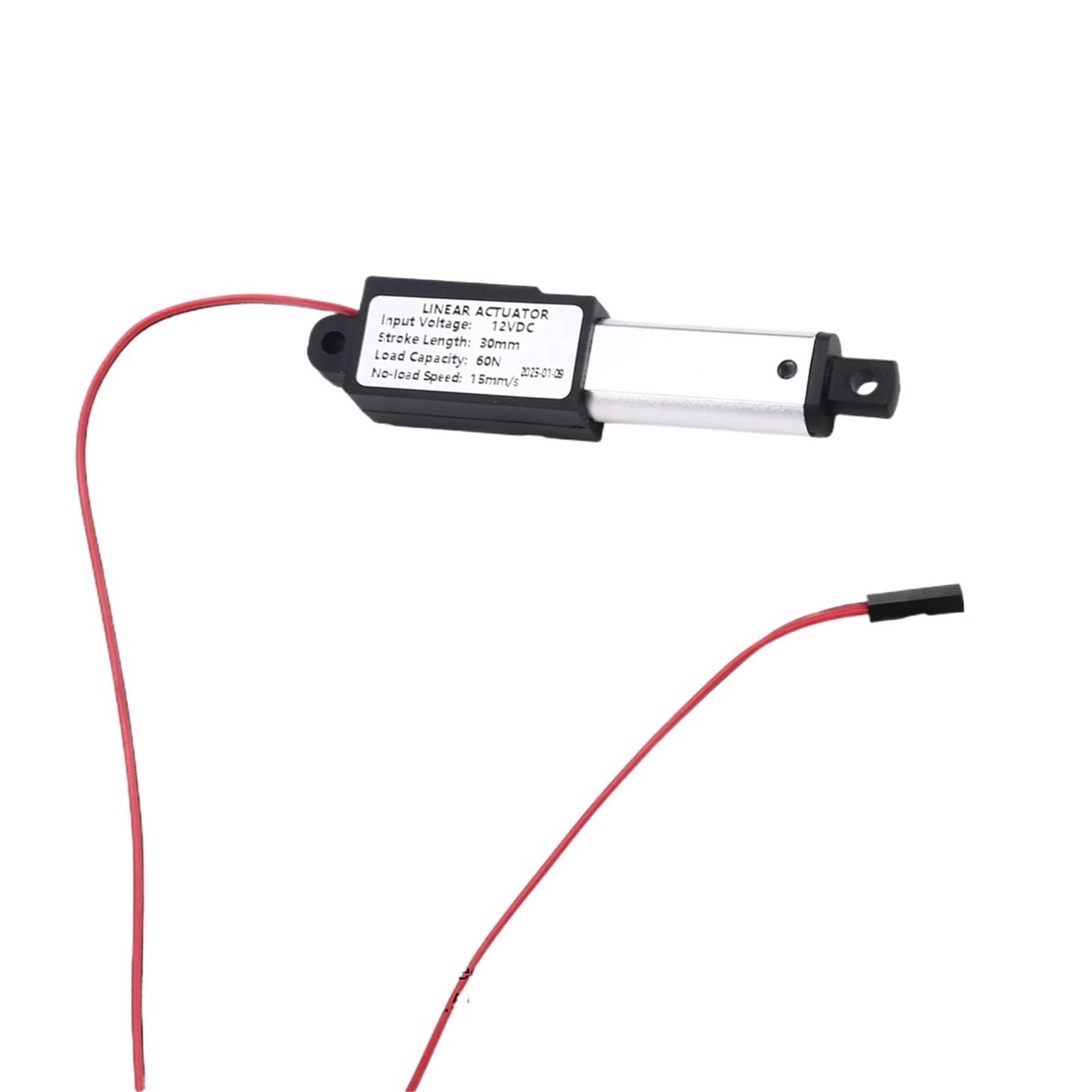 Actuador lineal de 1 pulgada 60N: mini motor lineal eléctrico impermeable de 15 mm/s