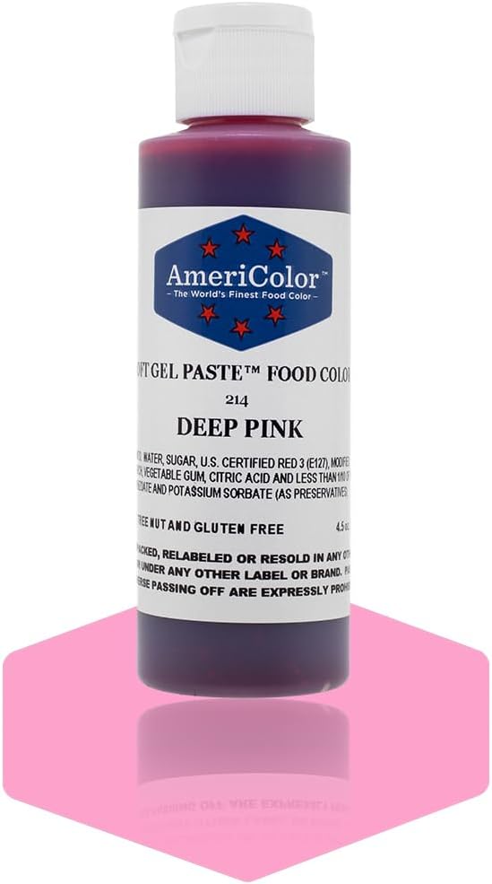 Soft Gel Paste Food Color, 4.5-Ounce, Deep Pink