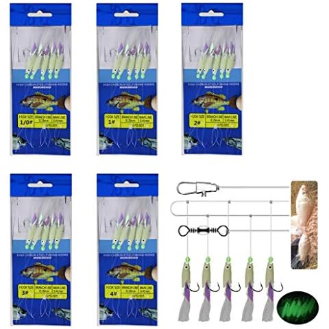 Señuelos luminosos para pesca de agua salada/dulce Milepetus (#1-4, #1/0) Cover