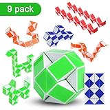 ❤Magischer Schlangenwürfel: Sie erhalten 9 magische Mini Schlangenwürfel in einem Set für die Lieferung. Kann in Mini-Größe gefaltet werden, nicht für Kinder unter 3 Jahren, gut für die Intelligenz- und Imaginationsentwicklung von Kindern, ideal als Geschenk für Kinder, Partybeutelfüller oder Partyzubehör.