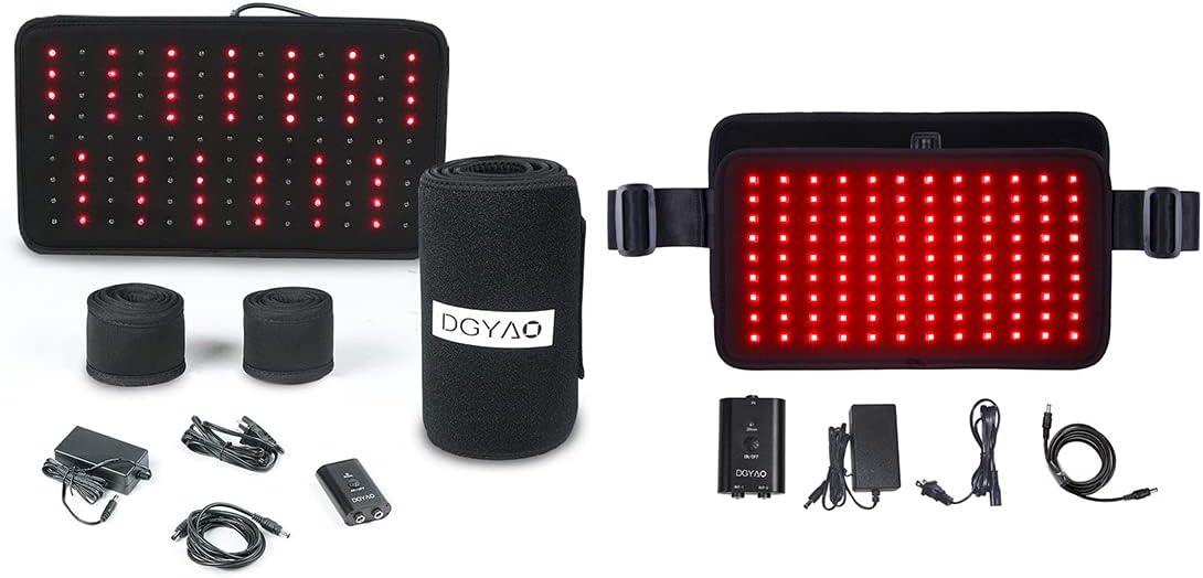 Red Light Therapy Wraps Two Belts for Different Body Therapy at Same Time
