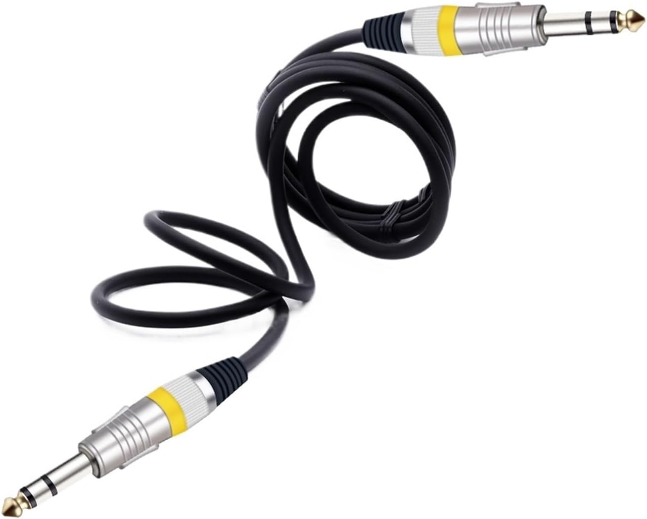6.35mm to Jack Audio Extension Cable Male to(Yellow,10m)