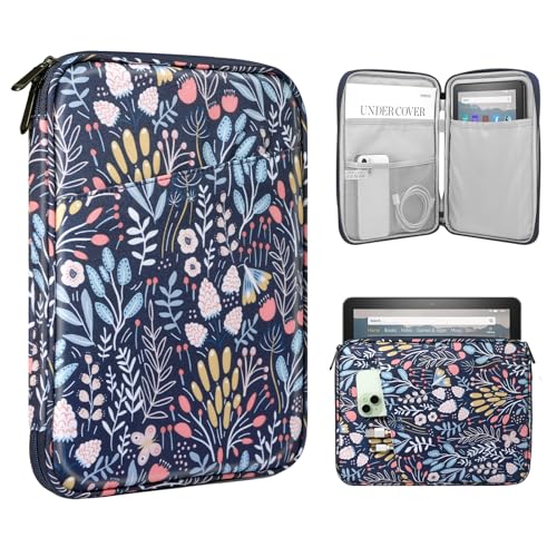 Image of TiMOVO 8-9 Inch Tablet Sleeve Case for All-New iPad mini 7 (A17 Pro, 2024), iPad mini 6 (8.3-Inch, 2021), iPad mini 5 /4 /3 /2 /1, Portable Protective Pouch Bag for iPad mini, Colorful Flower