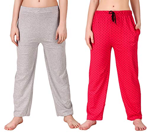 Women's Cotton Printed Pyjama Bottom Pack of 2 (TH-WMN-CTTN-PYJAM...