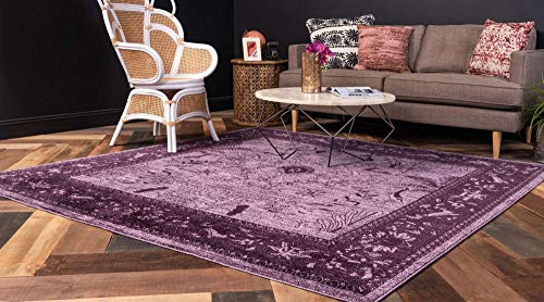 Unique Loom La Jolla Collection Tapete 245x245 cm Violeta miniatura 2