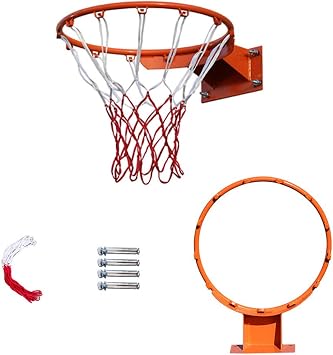 Basket Goal Basketball Hoop Set Ring Solid Construction Spring with Damper and Competition Specific Basket Shock Absorber Ring