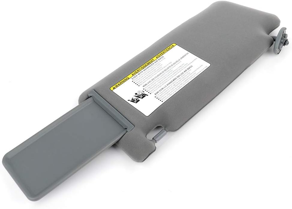 OCPTY Left & Right Sides Gray Sun Visor Without Sunroof Fit for 2005 2006 2007 2008 2009 2010 2011 for Toyota for Tacoma