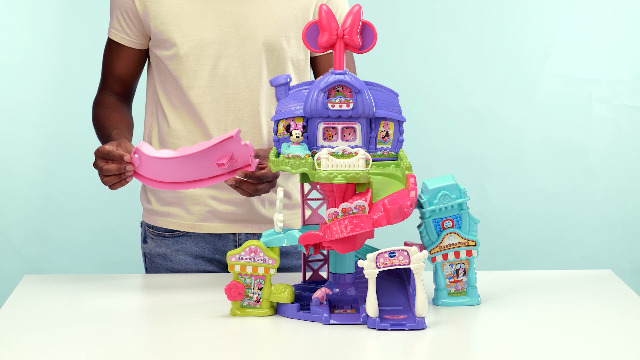 Vtech TUT TUT Baby Flitzer Set – Minnies Einkaufsabenteuer & Geländewagen – 2 Teile – Mit Minnie Originalstimme – Ab 1 Jahr