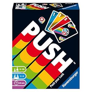 Ravensburger 26828 – Push, Kartenspiel für Erwachsene und Kinder ab 8 Jahren, für 2-6 Spieler