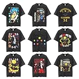 Tシャツ 暗殺教室 半袖 夏服 日常服 T-Shirt 復古 綿 トップス インナー スポーツシャツ 柔らかい 快適 普段着 カジュアル 記念 アニメ 周辺 暗殺教室 グッズ 通学 誕生日 男女兼用 プレゼント (カラー/2,3XL) [並行輸入品]