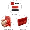 4 Pcs Wood Grain Tool, Rubber Graining Tool Texture Pattern DIY Wood Pattern Graining Tool On All Surfaces, Red + Black