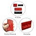 Rierdge 4 Pcs Wood Grain Tool, Rubber Graining Tool Texture Pattern DIY Wood Pattern Graining Tool On All Surfaces, Red + Black