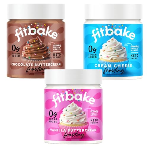 FitBake Cream Cheese, Vanilla and Chocolate Buttercream Frostings | Keto
