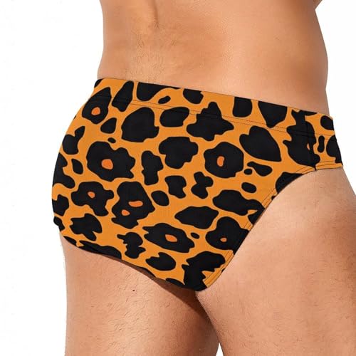 Pantalones cortos de playa para hombre bañador de leopardo con secado rápido 5