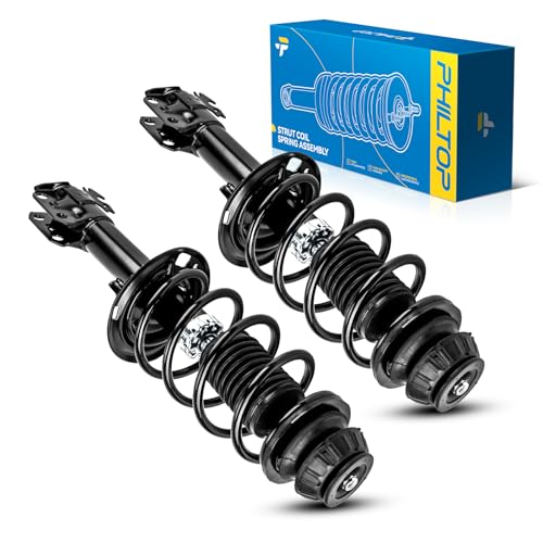 Image of PHILTOP Front Complete Struts Shock Absorber Compatible with 2008 2009 2010 Scion xD, Struts with Coil Spring Assemblies #OE 172441 172442,2 Packs Front Quick Complete Strut Assemblies