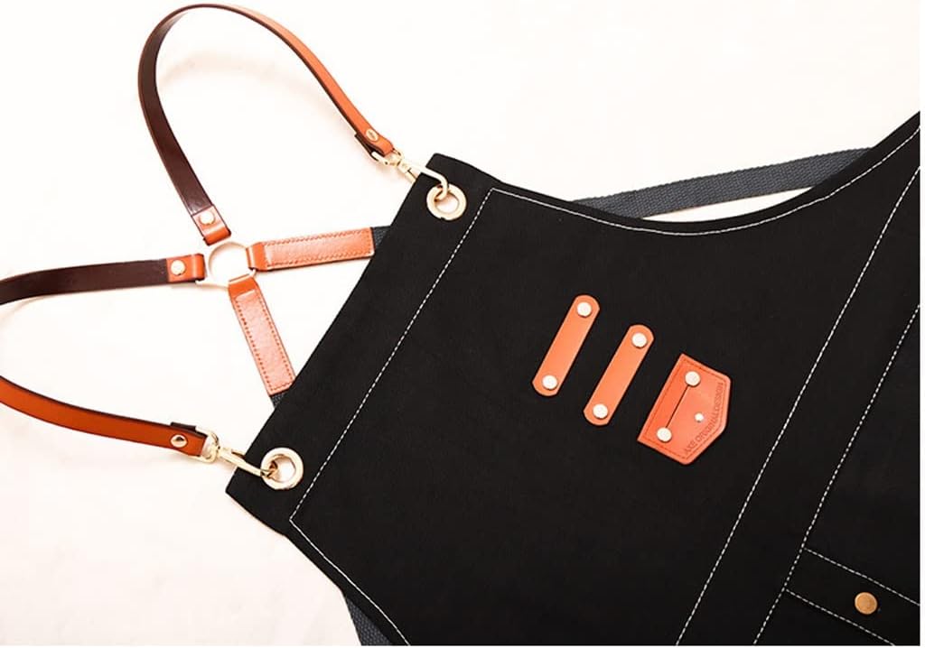 男性用エプロン キッチンクッキングエプロン 調節可能なエプロン シェフエプロン ブラック オイルスプラッシュエプロン ガーデニング