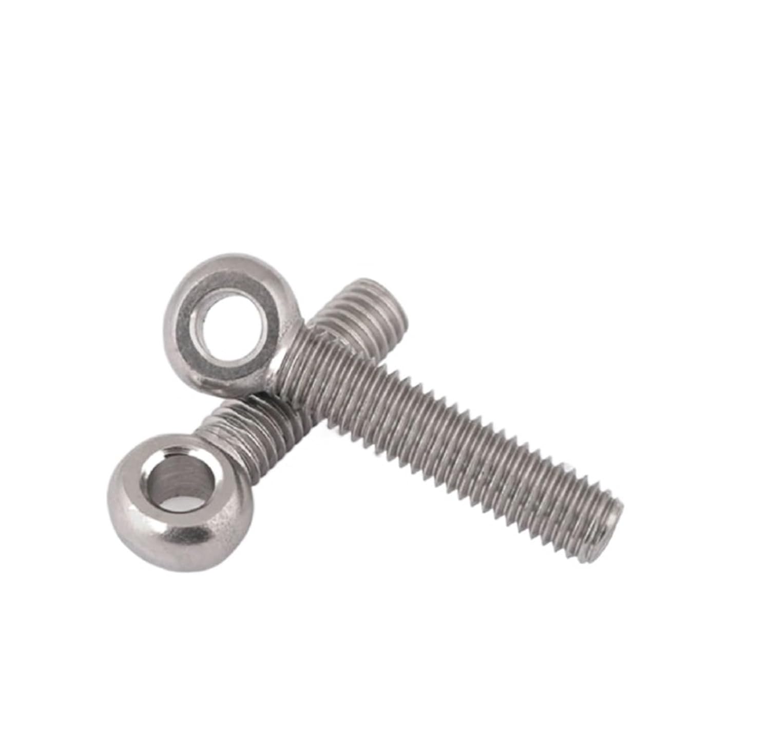 1pcs Eye Bolt Stud Articulated Anchor Bolt Lock up Link Bolt Slip Hole Screw GB798 304 Stainless Steel (Color : 40mm, Size : M10)
