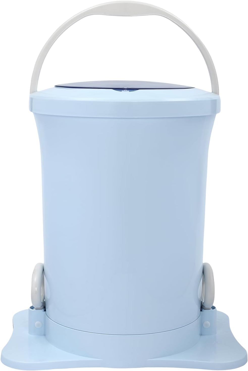Portable Spin Dryer Machine, Mini Manual Hand-Operated Compact Dryer, 3.17 Gal Foot Operated Dryer, Efficient Single Tub Design for Fast Drying Clothes and Fabrics