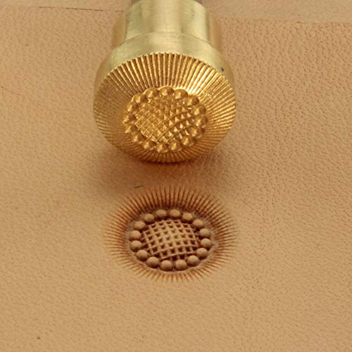 DandS ltd Leather Stamp Tool, Flower center, Professional Steel Craft Tool for Leatherworking, Embossing, Carving & Stamping Leather Projects, Belts, Wallets & DIY Projects Compatible with Mallet #200