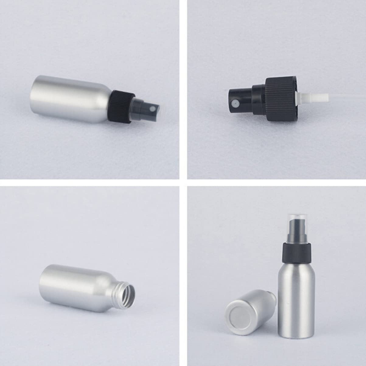 3 Aluminium-Sprühflaschen 120 Ml – Nachfüllbare Reiseflaschen Für Parfüm & ätherische Öle