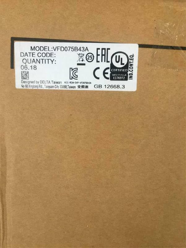 VFD075B43A VFD-B Inverter Frequency Converter 7.5kw 10HP 3 Phase 380V 400HZ
