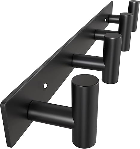Miniatura 21 de VAEHOLD Ganchos de Pared, Ganchos de Toalla de Aluminio Resistentes para Colgar Abrigo, Sombrero, Llave, Ropa, Gancho de Armario Montaje en Pared