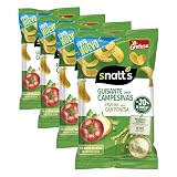 Snatt's - Snack de guisante sabor Campesina - Pack de 95g (Paquete de 4)