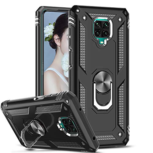 LeYi Funda para Xiaomi Redmi Note 9S / Redmi Note 9 Pro,Armor Carcasa con 360 Grados Anillo iman Soporte Hard PC Silicona TPU Bumper Antigolpes...