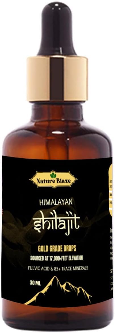 Generic NB-Pure Organic Himalayan Shilajit Drops for Men & Women for Energy Boost & Immune Support (30Ml / 1.0 Oz)