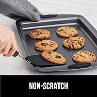 Vista 3 de GORILLA GRIP Espátula de silicona flexible de grado alimenticio, cabezal resistente al calor para sartén antiadherente, mango de goma suave