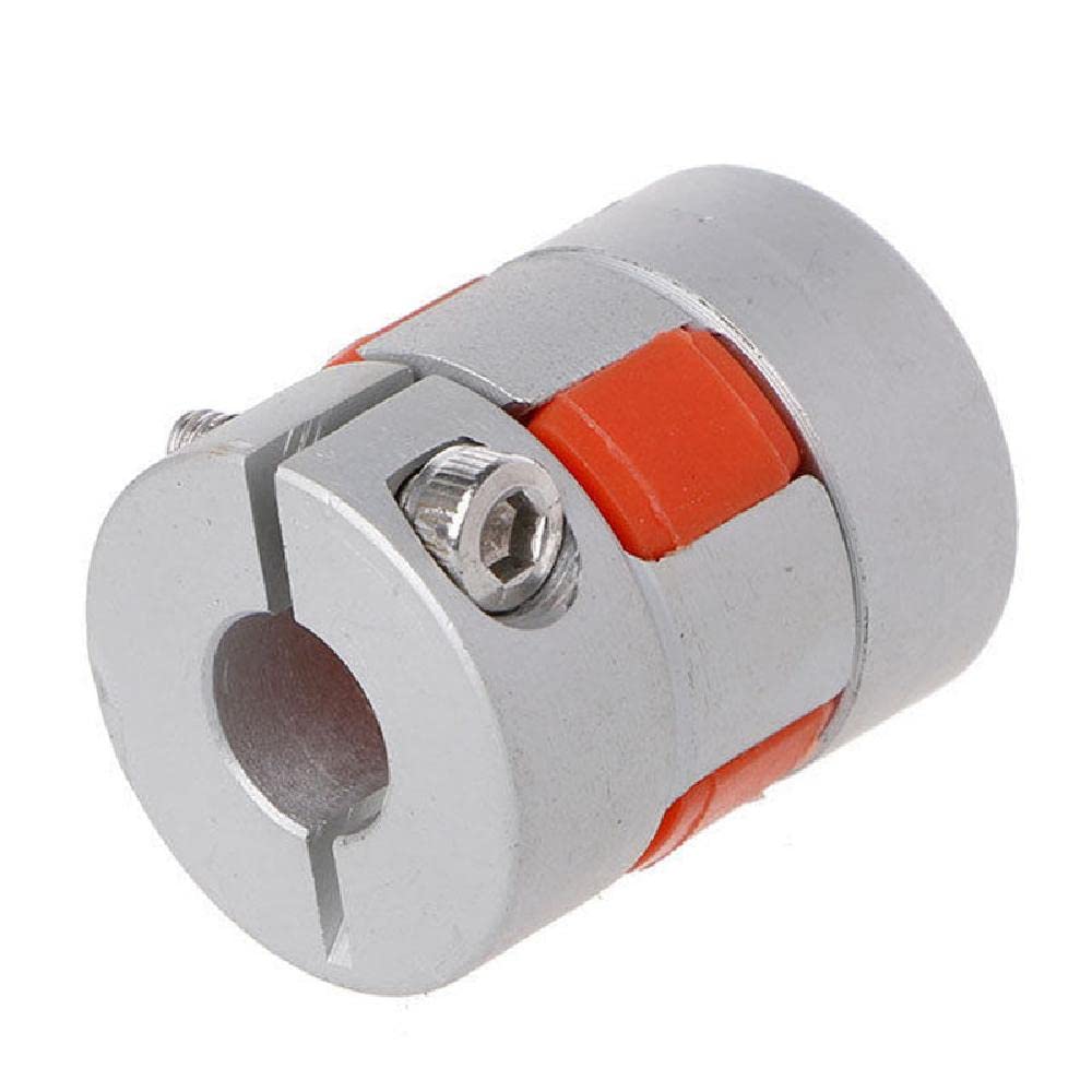 Flexible Shaft Shaft Coupler Flexible Plum Coupling CNC Stepper Motor Coupler Jaw Spider for 3D Printer 10mm to 10mm D25 L30