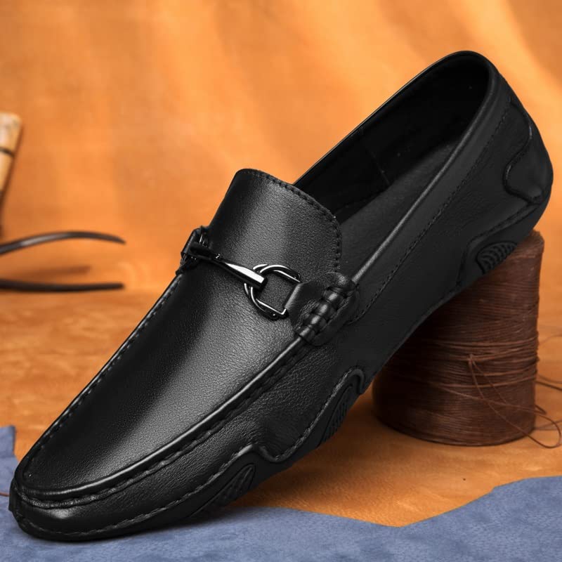 Men's Loafers Shoes Moccasins Shoes Solid Colors Leather Flexible Comfortable Lightweight Walking Fashion Slip-on4