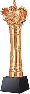 Golden Trophy Crown Trophy Champion prizes Desktop Decorations Resin Trophy Prizes for Success (Color : Copper, Size : 8 * 29cm)