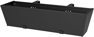 Heavy Duty 36" Deck Railing Planter Box with Adjustable Bracket & Support Columns - Rust-Resistant Metal Window Flower Boxes for Outdoor Fences