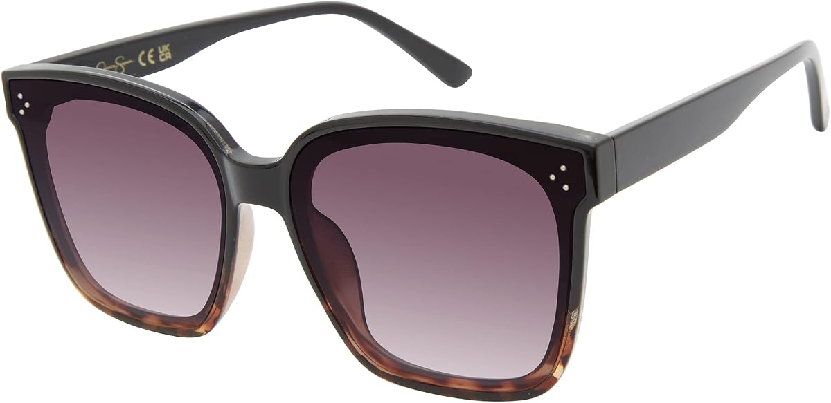essica Simpson Women's J6214 Oversized Cat Eye Square Sunglasses