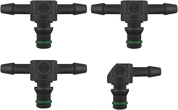 4 Pieces Fuel Injector Return Connector, Injector Return Connector, Car Fuel Injector Return Connector, Common Rail Fuel Injector Back, Suitable for Hydraulic Pipes.
