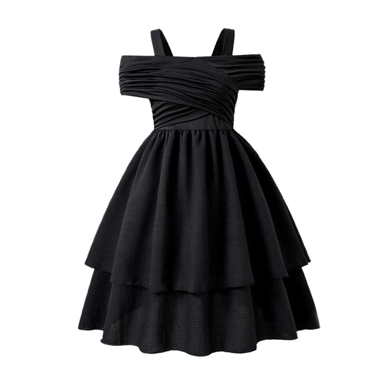 Genericfashion Dresses Summer Girls One Shoulder Kids Dress Plain Cute |  Desertcart Belize