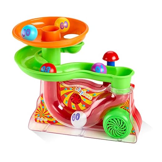 Playbees Busy Ball Popper Toy - Active Musical Toy with 5 Colorful Balls for Toddler Learning, STEM Activity, Baby Gift, Gifts for Toddler
